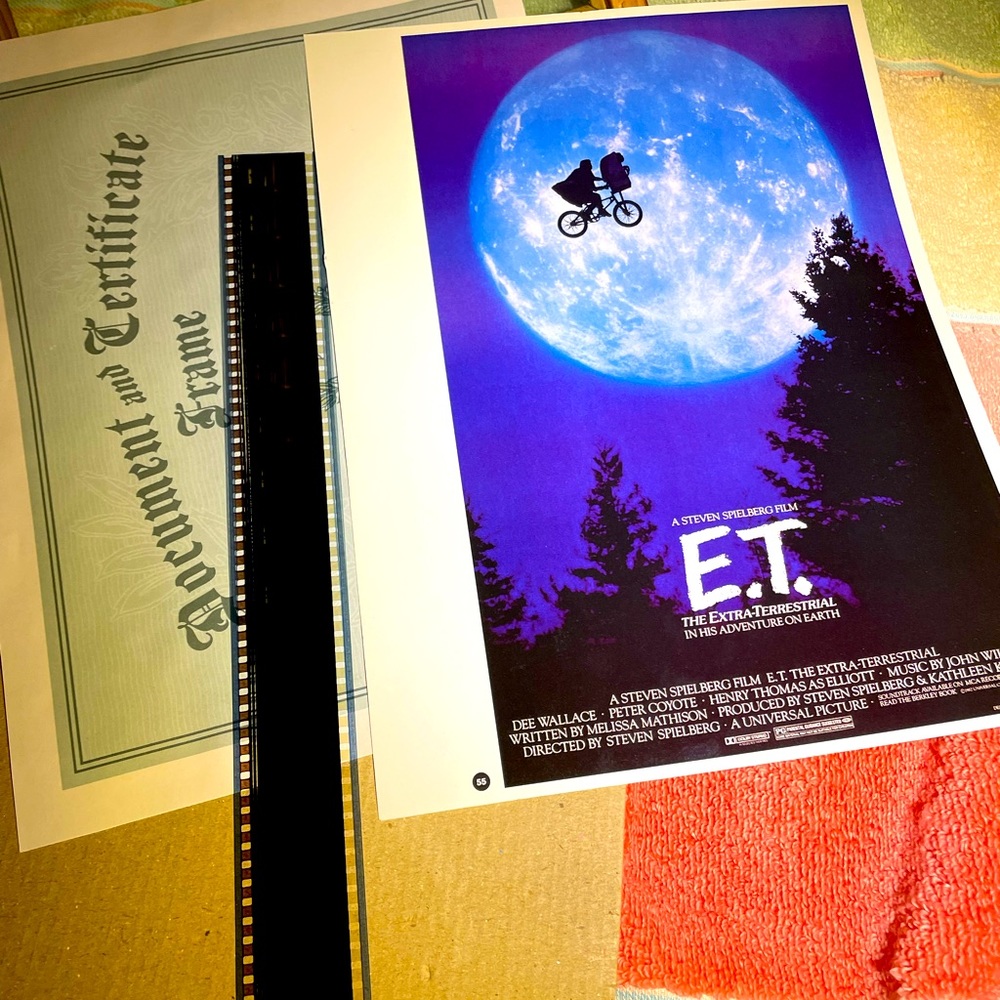 Vintage E.T poster With Film Unknown value of Film Poster sales for up to $3500